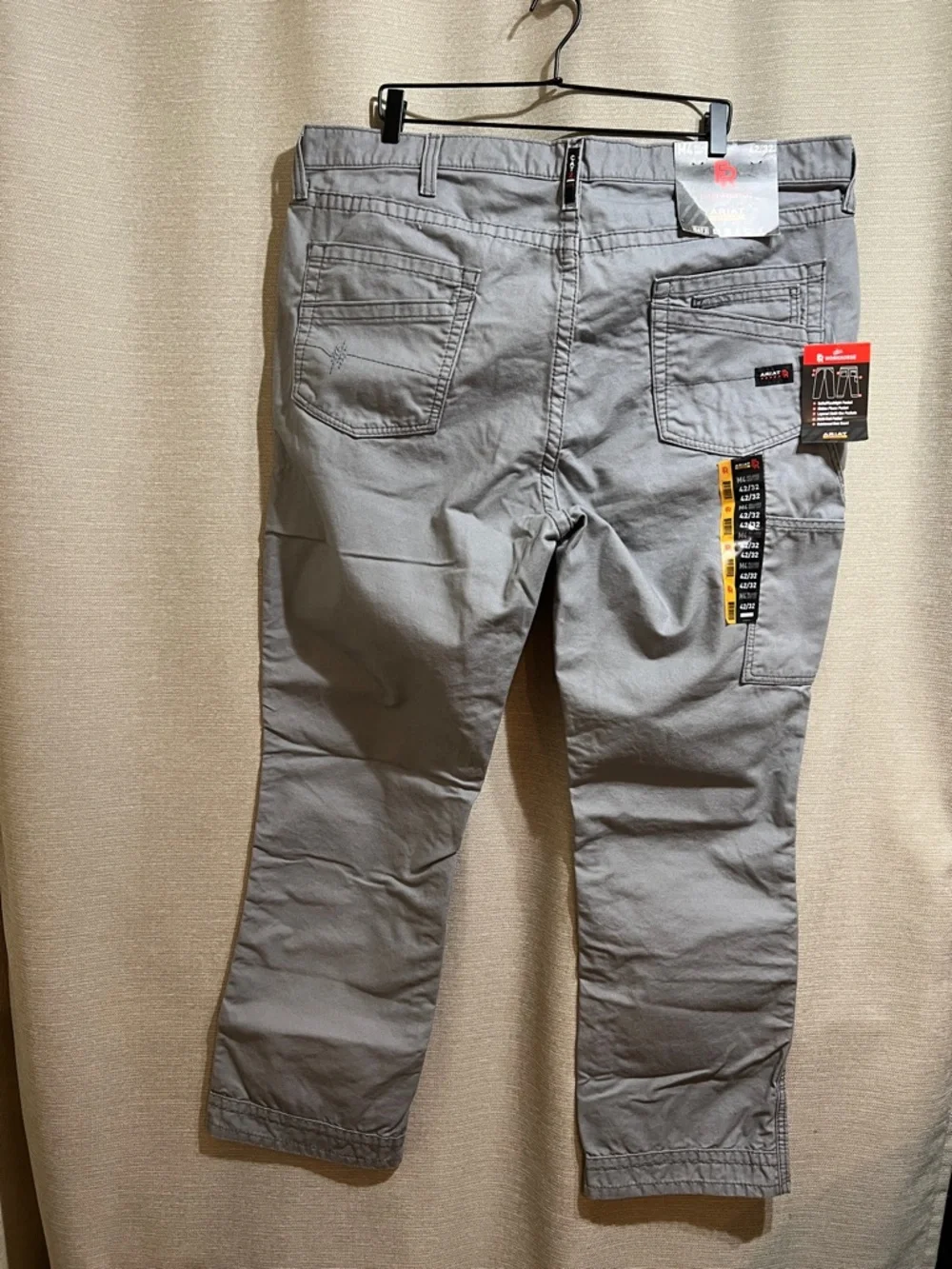 Ariat Work Workhorse FR‎ M4 Relaxed Bootcut Pants - Gray (42x32)